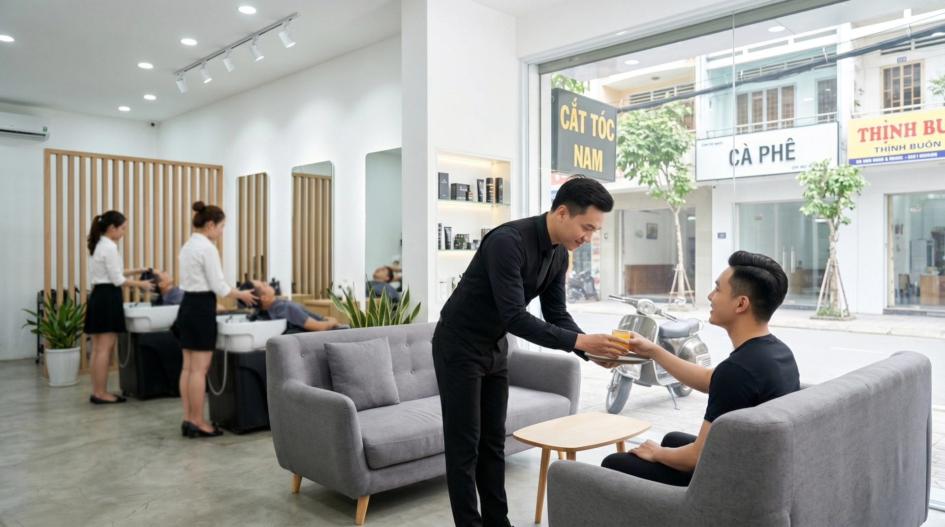 TÁI KIẾN TRÚC TRẢI NGHIỆM KHÁCH HÀNG CHO CHUỖI SALON TÓC NAM